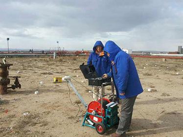 內蒙新奧煤氣井測井現(xiàn)場